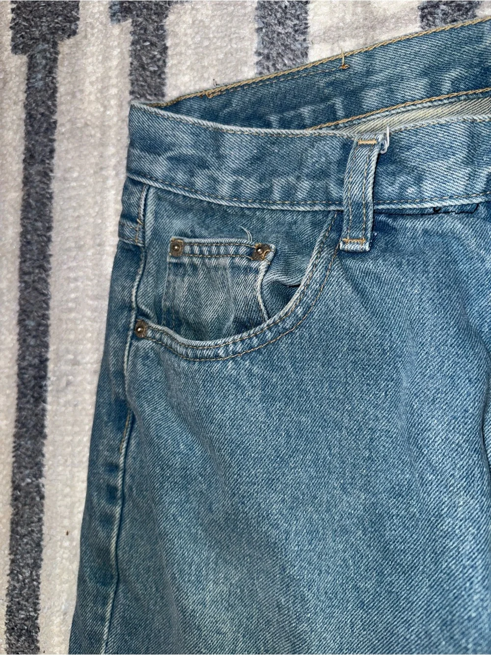 Vintage Bolero Jeans Collection Classic Straight Fit Men's Blue Jeans Size 32
